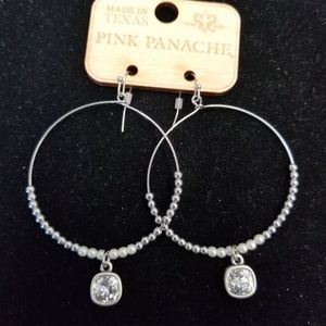 NWT Pink Panache Hoop Earrings